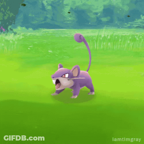 Purple Pokemon Surrounded By Red And White Balls GIF