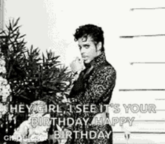Purple Rain Sexy Prince Its Your Birthday GIF