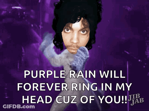 Purple Rain Will Forever Ring In My Head Cuz Of You !! GIF