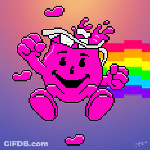 Purple Rainbow Kool Aid GIF