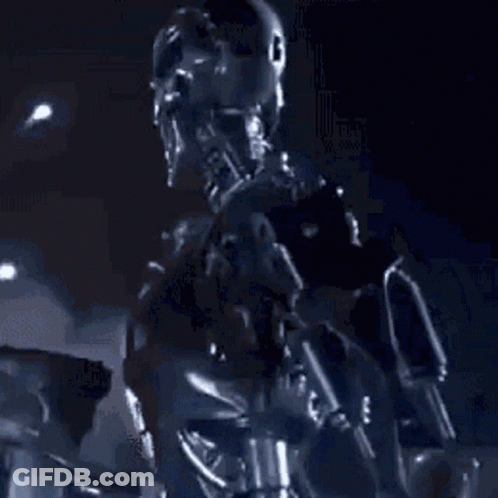 Purple Robot Saying Sir This Is Wendy's GIF