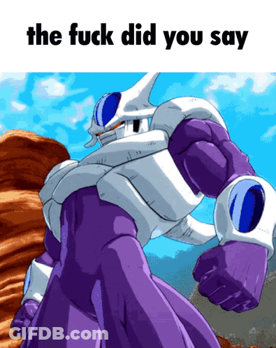 Purple Robot The Fuck Did You Say GIF