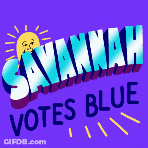 Purple Savannah Votes Blue GIF