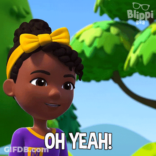Purple Shirt Girl M Says Oh Yeah GIF