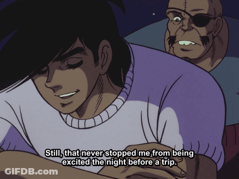Purple Shirt Says Never Stopped Me Excited Night Before Trip GIF