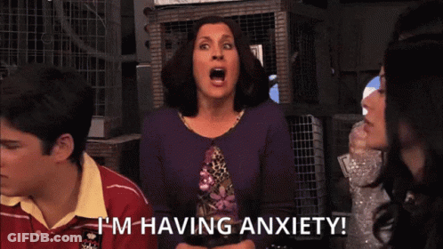 Purple Shirt Woman I'm Having Anxiety GIF