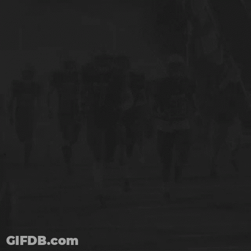 Purple Sign Saying Dogs Win GIF