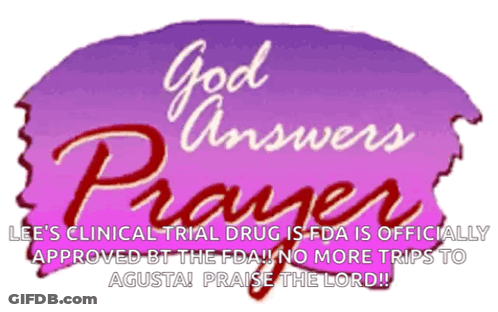 Purple Sign Says God Answers Prayer GIF