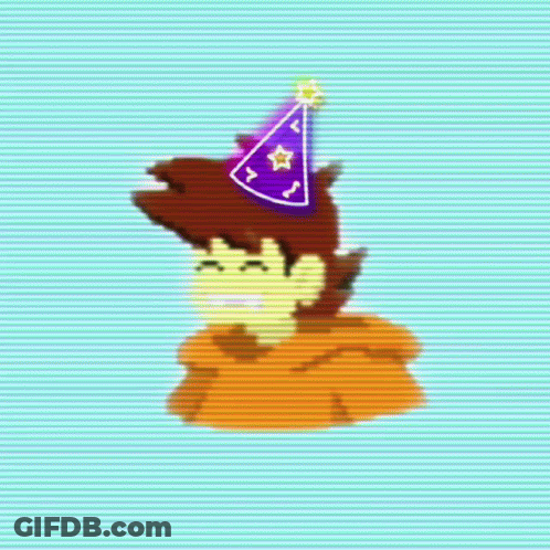 Purple Silhouette Of Person On Blue GIF