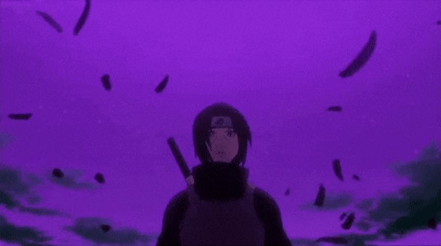 Purple Sky Itachi Uchiha GIF