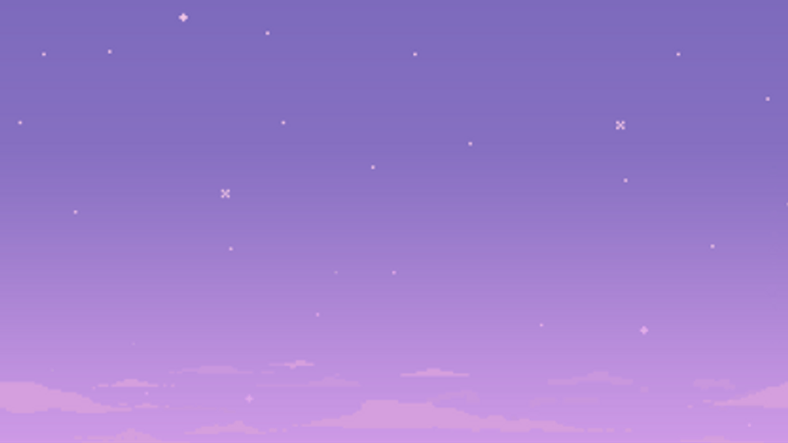 Purple Sky With Shining Stars GIF