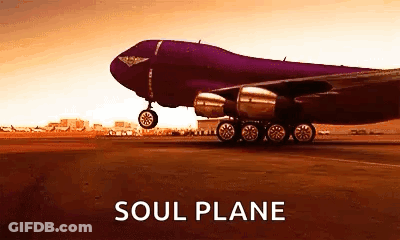 Purple Soul Plane Taking Off GIF