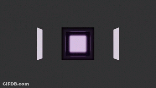 Purple Square Surrounded By White Lines GIF