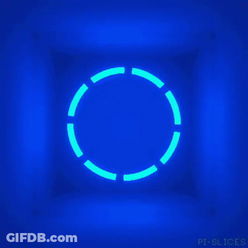 Purple Square With Blue Circle GIF