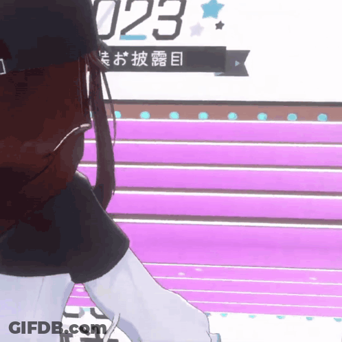 Purple Staircase With 023 GIF