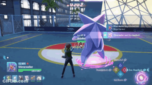 Purple Star With Red Stone GIF