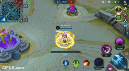 Purple Statue In Video Game GIF