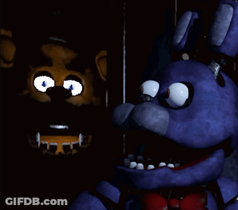 Purple Stuffed Animal Standing Next To Another GIF