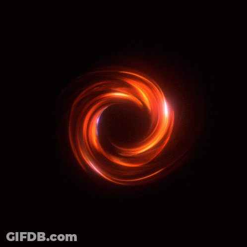 Purple Swirl Of Light In Dark GIF