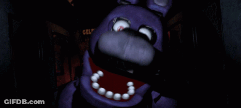 Purple Teddy Bear In Front Of Celeb Sign GIF
