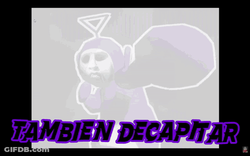 Purple Teletubbies Character Saying Tambien Decapitar GIF