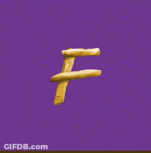 Purple Tote Bag With Fries GIF