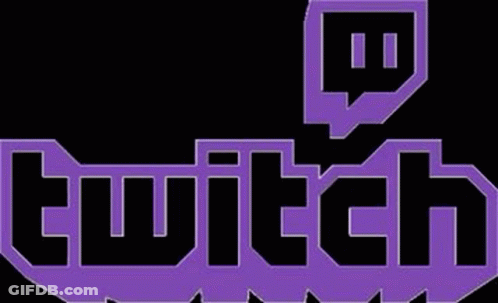 Purple Twitch Logo On Black GIF