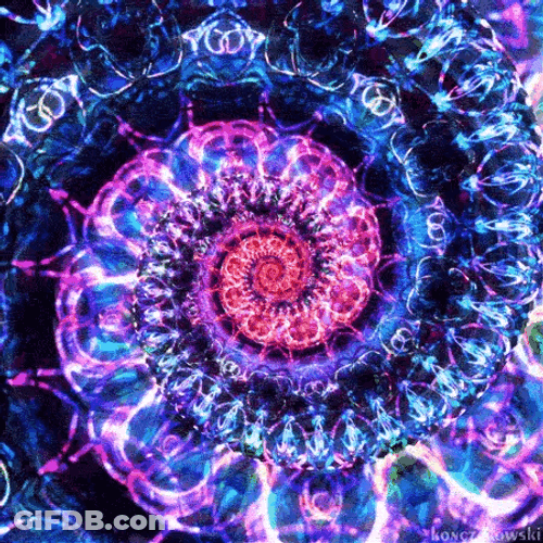 Purple Vector Spiral Loop GIF