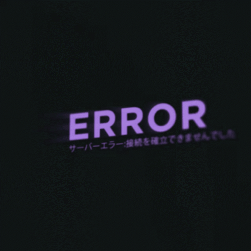 Purple Warning Error Glitch GIF