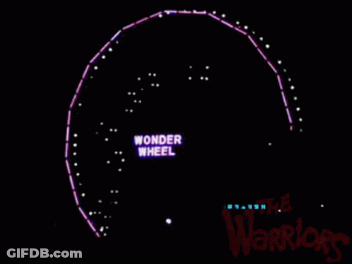 Purple Wonder Wheel Ferris Wheel GIF