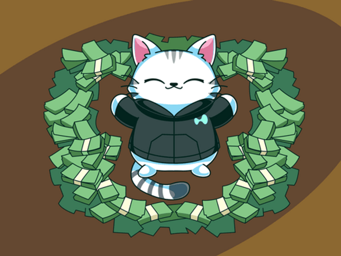Purr Coin Happy Kitten GIF