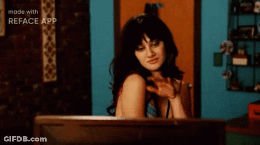 Purr Flirt New Girl GIF