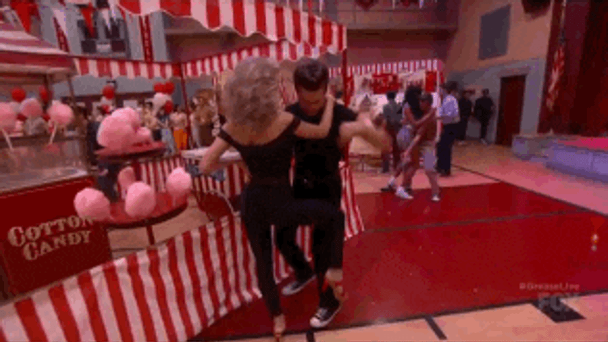 Push Grease Stage Play GIF