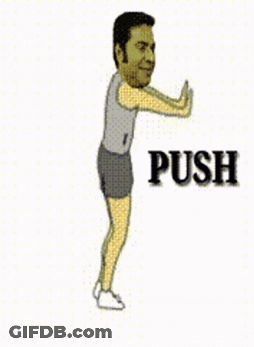 Push It Animated Man GIF