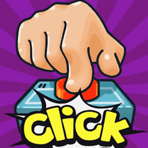 Push The Button Click Sticker GIF