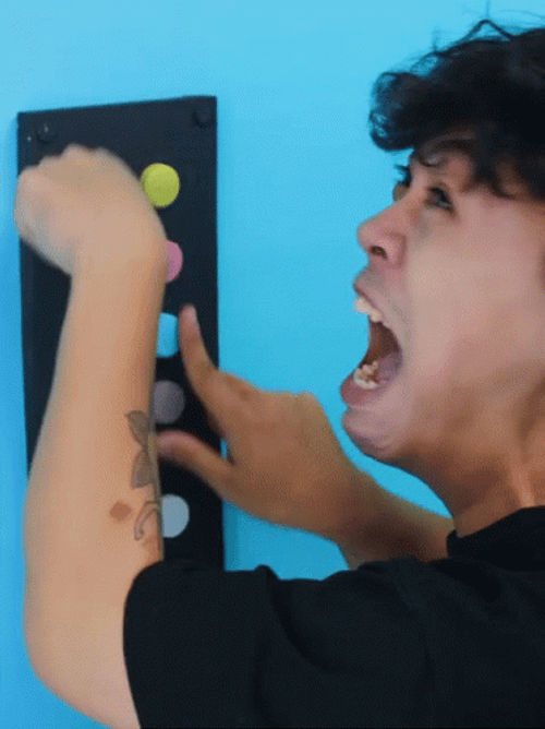 Push The Button Screaming Guy GIF