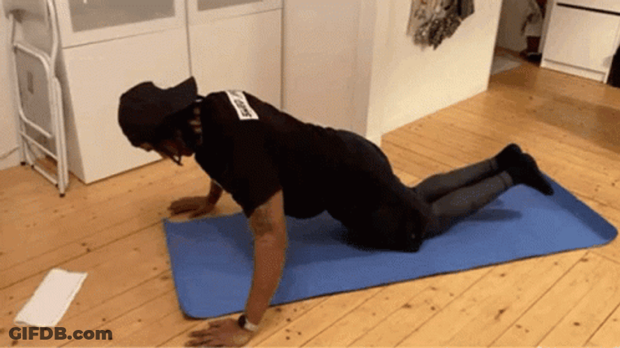 Push Up Chest Workout Exercise GIF