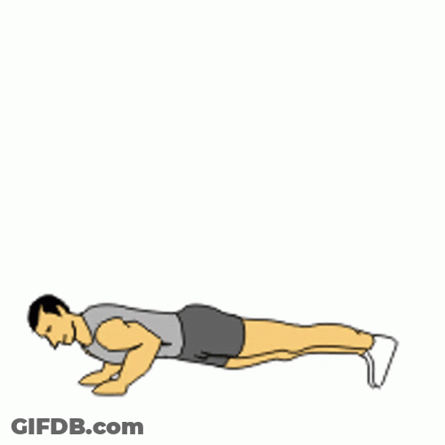 Push Up Man Arms Up GIF