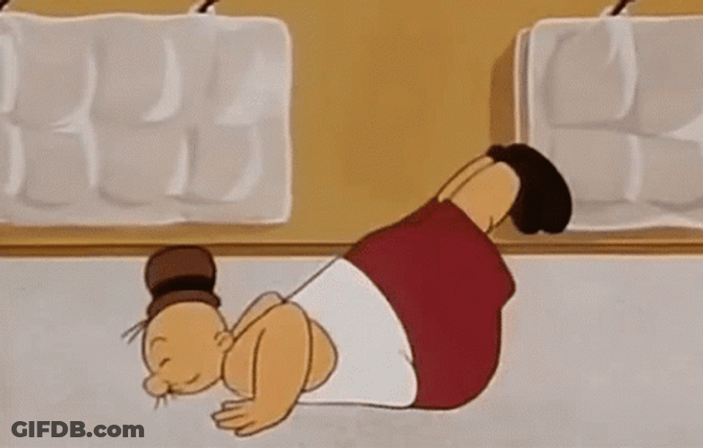 Push Up Popeye J Wellington Wimpy GIF