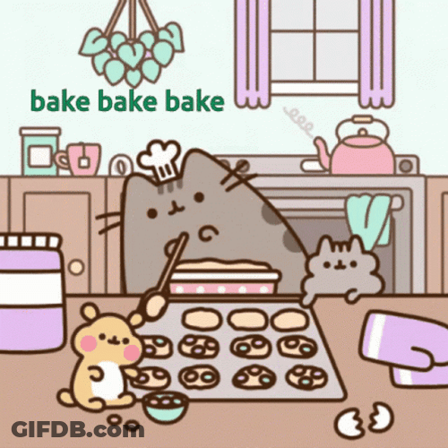 Pusheen Baking GIF