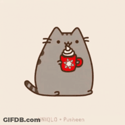 Pusheen Cat Hot Cocoa GIF