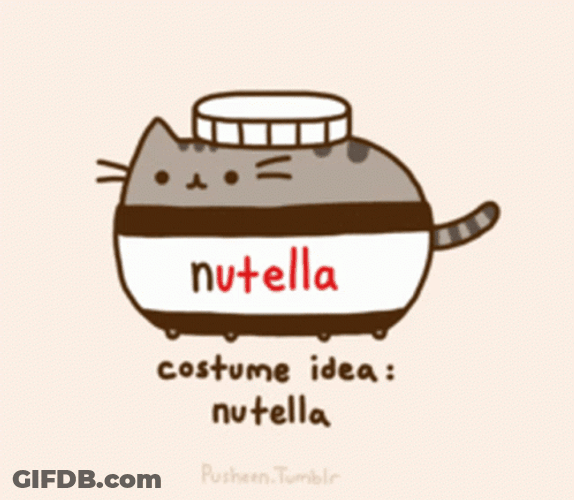 Pusheen Cat Nutella Costume GIF