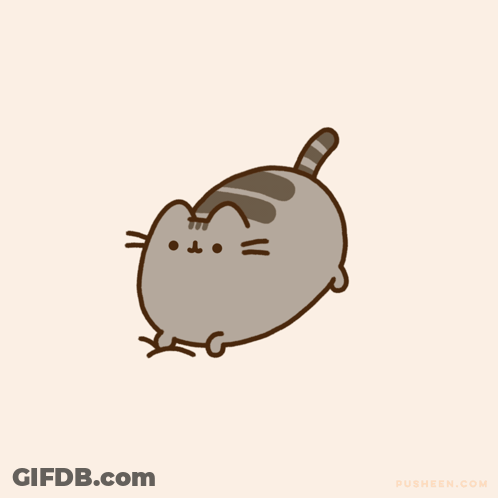 Pusheen Cat Saying Pusheen.com GIF