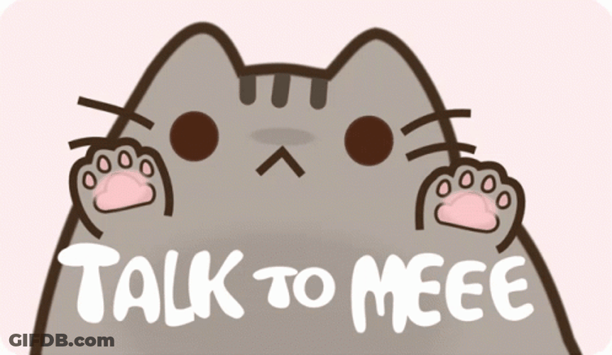 Pusheen Cat Wants Attention GIF