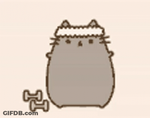 Pusheen Cute Fit Cat GIF