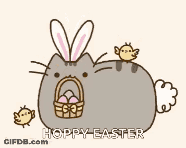 Pusheen Happy Easter GIF