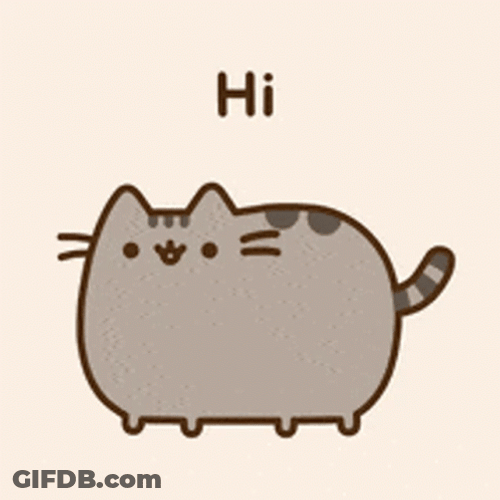 Pusheen Hi GIF