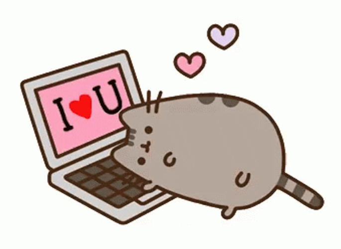 Pusheen I Love You GIF