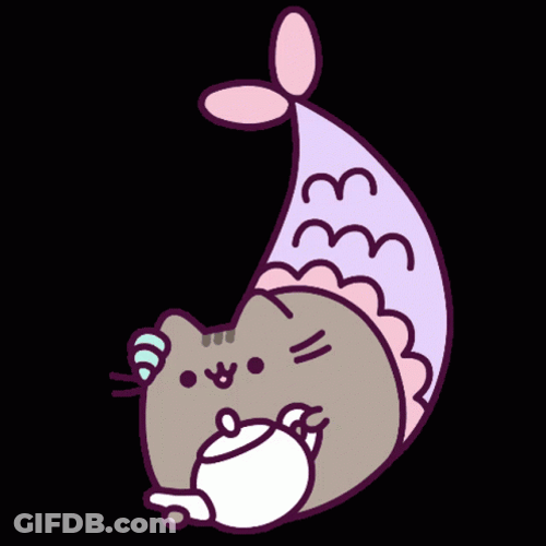 Pusheen Mermaid GIF