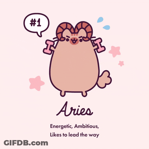 Pusheen Pusheen Aries GIF